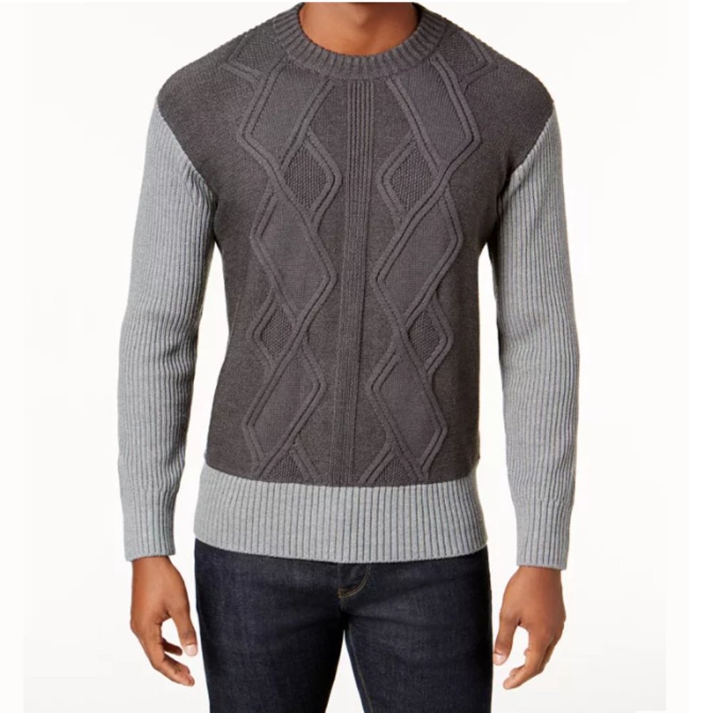 Armani Exchange Ribbed Sleeve Llama Wool Pullover Sweater M